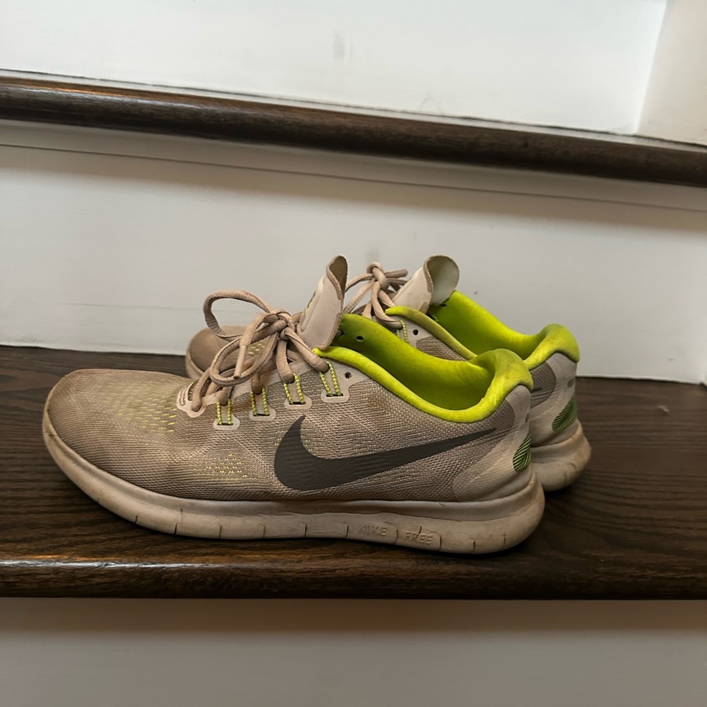 Nike gray and Neon Green Sneakers